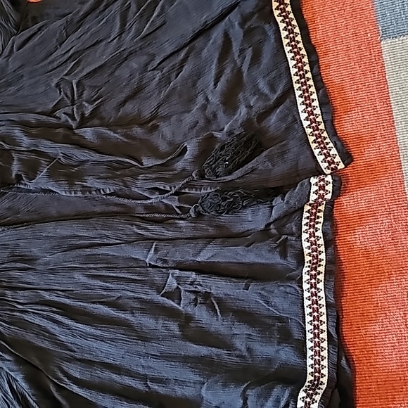 STUNNING H&M EMROIDED PEASANT OPEN JACKET TIE UP - Picture 9 of 11